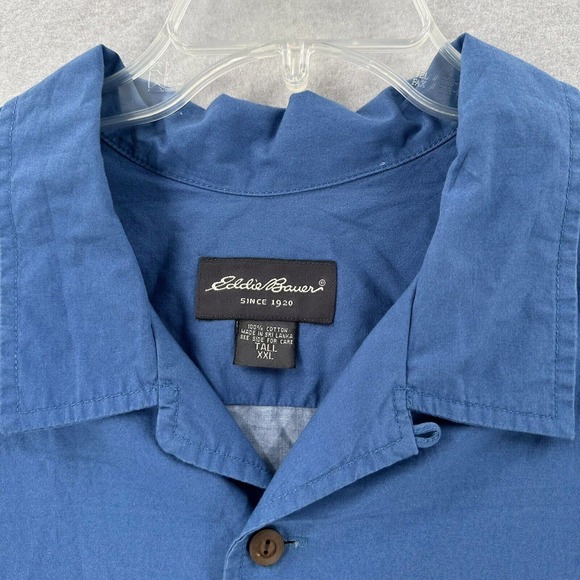 Eddie Bauer Hawaiian Shirt 100% Cotton Short Sleeve Button Up Casual Mens XXL - Picture 4 of 7